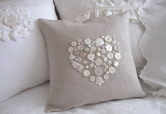 coussin avec boutons | coussins