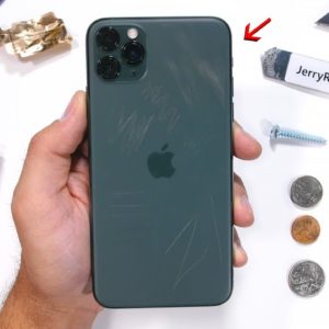 Des rayures sur l'écran de l'iPhone 11