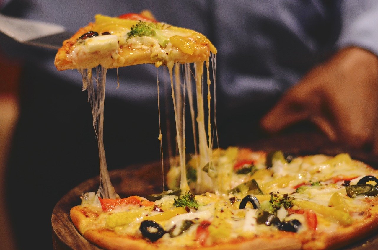 pizza:aliments riches en graisses