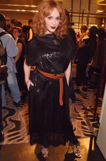 Christina Hendricks look glam du soir