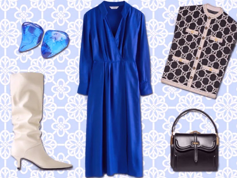 robe Classic Blue Look confortable et chic