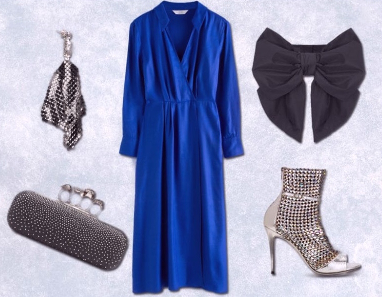 robe Classic Blue Look glamour