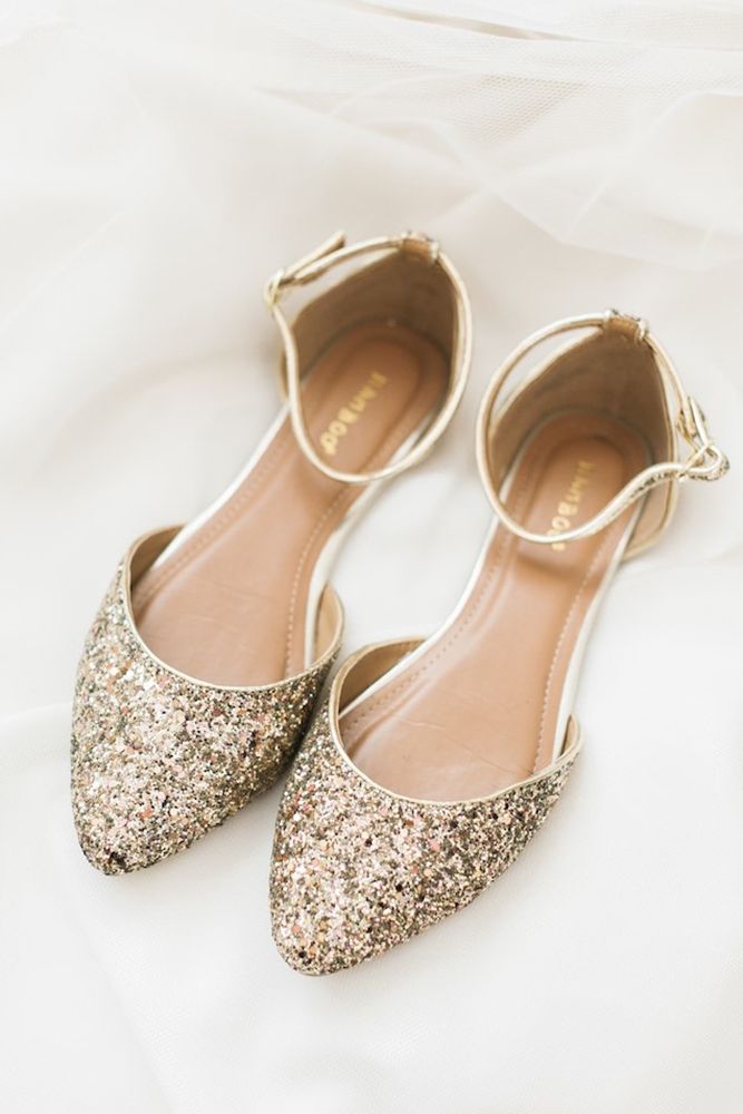 Chaussures plates pour le mariage : ballerines