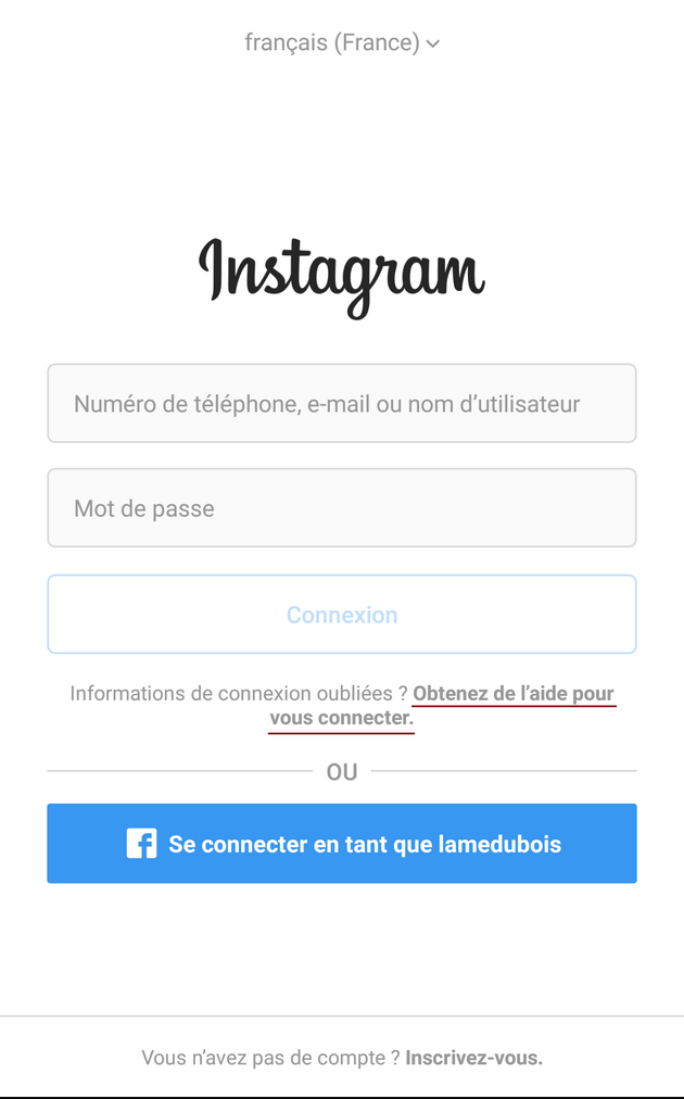 Solutions quand Instagram ne vous connecte pas entrer