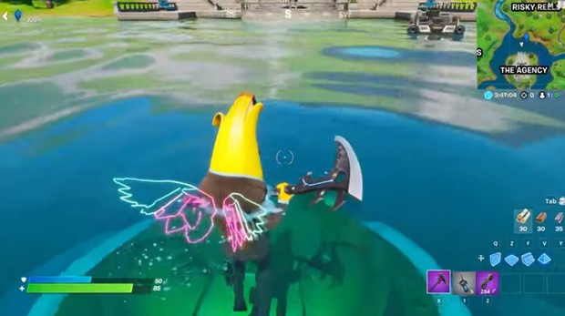 Fortnite : Nager au-dessus des écoutilles de l'Agence