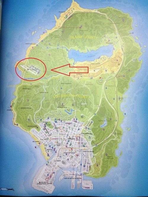 Où se trouve la base militaire dans GTA 5 sur la carte ?