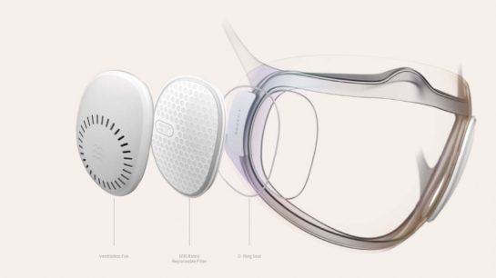 Un masque autonettoyant et connecté