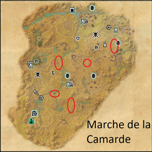 emplacement sangrebêtes Marche de la Camarde