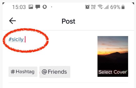 utiliser des hashtags liés au contenu de la vidéo