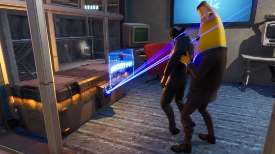 Ouvrir des coffres verrouillés par un scanner d'identité à la Grotte