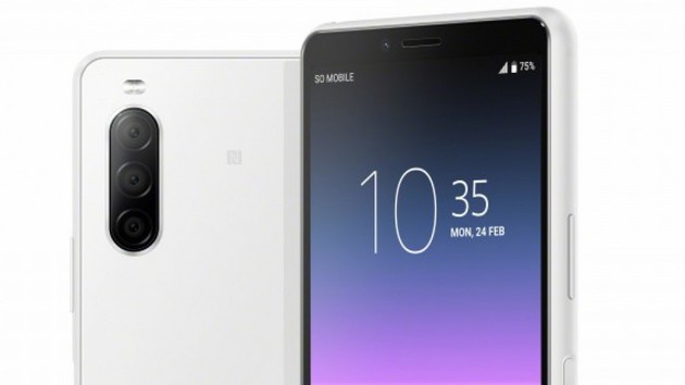 Sony Xperia 10 II en blanc