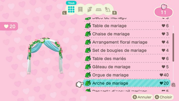 des meubles de mariage