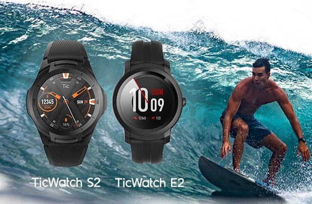 Mobvoi TicWatch E2 et TicWatch S2