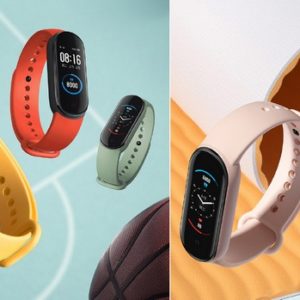 Xiaomi Mi Band 5 avec ses différentes couleurs