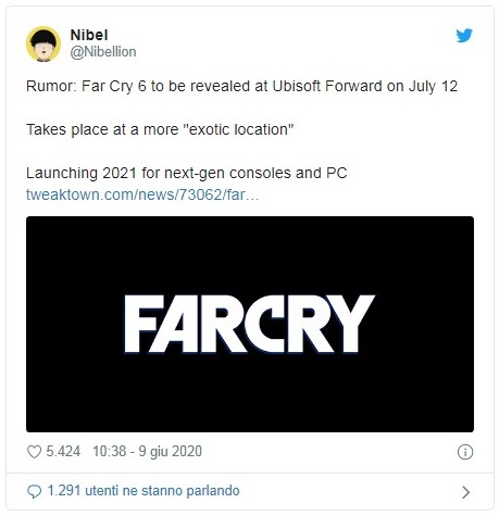 Ubisoft dévoilera Far Cry 6 en juillet