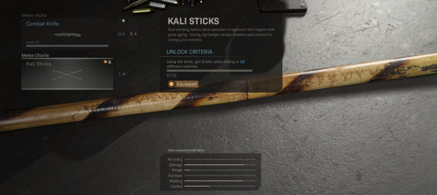 MW & Warzone saison 4 : Comment obtenir les Kali sticks ?