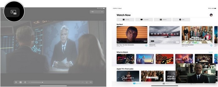 Comment passer en mode image dans l'image sur l'iPad