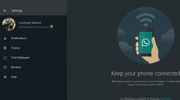 comment activer le mode sombre sur WhatsApp Web