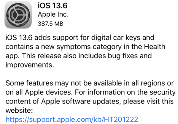  iOS 13.6