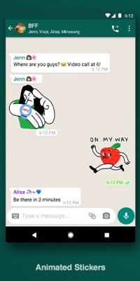 autocollants animés