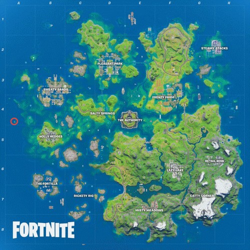 Emplacement de stack shack Fortnite Saison 3