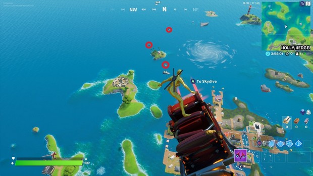 Fortnite : S'emparer du trident à la crique coralienne, défi Aquaman