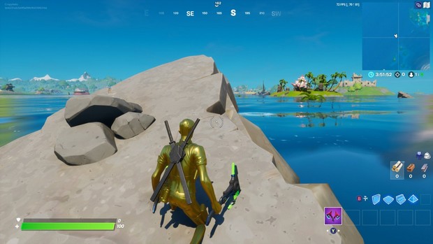Fortnite défi Aquaman : Emplacement du Trident N° 3