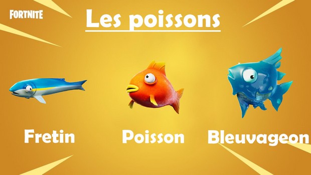 attraper deux poissons différents pour terminer le défi de la semaine 3