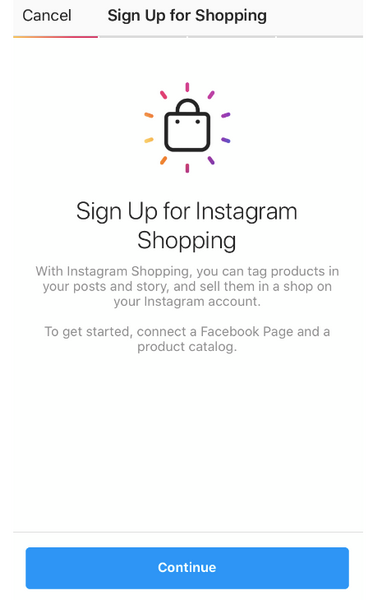 Obtenez l'approbation pour les achats sur Instagram