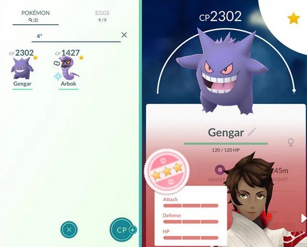 Connaître les IV de ses Pokémon dans Pokémon Go