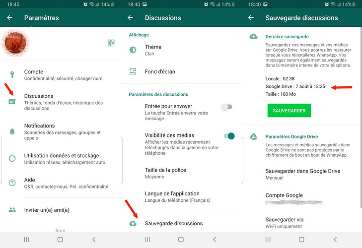 Comment récupérer les messages WhatsApp supprimés sur Android