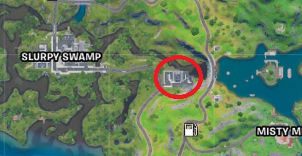 Emplacement de Hydro 16 sur la carte Fortnite