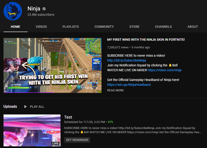 Ninja a 24 millions d'abonnés