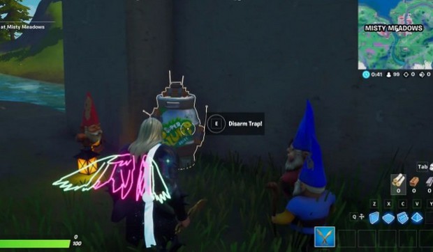 Emplacement bombe 5 à Misty Meadows