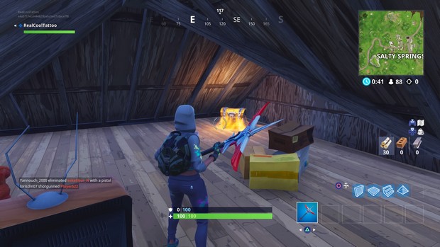 Emplacement du coffre de Salty Springs