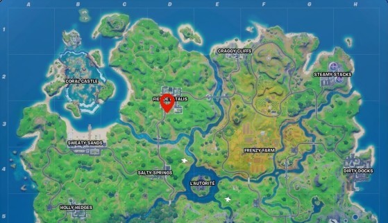 Emplacement des cabines téléphoniques dans Fortnite saison 4
