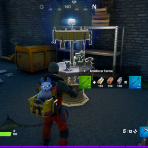 améliorer ou échanger une arme pour peu de construction ; pratique pour valider le déf