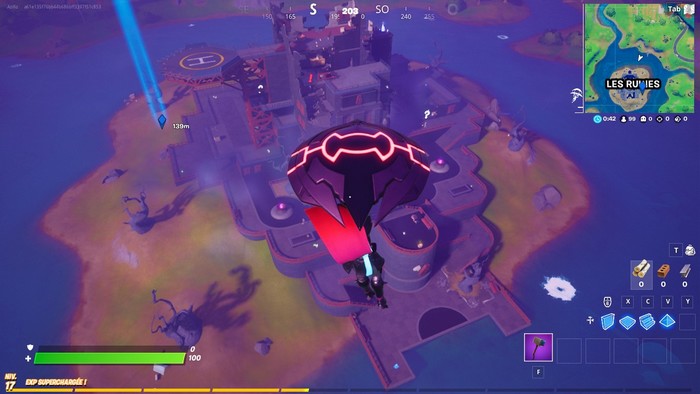 Emplacement Les Ruines sur Fortnite