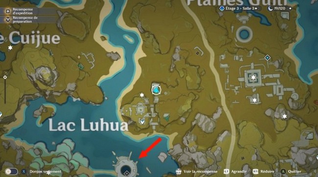 Emplacement du Lac Luhua
