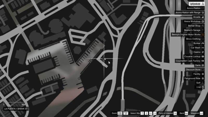 Emplacements brouilleurs 12 sur la carte gta 5 online