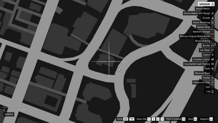 Emplacements brouilleurs 20 sur la carte gta 5 online