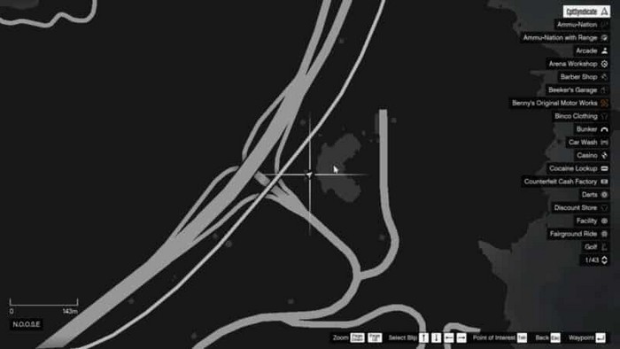 Emplacements brouilleurs 23 sur la carte gta 5 online