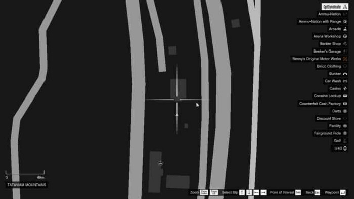 Emplacements brouilleurs 24 sur la carte gta 5 online