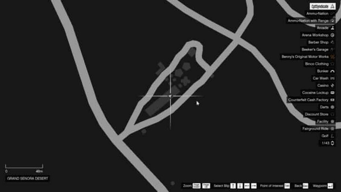 Emplacements brouilleurs 27 sur la carte gta 5 online