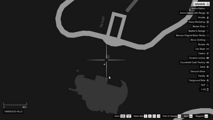 Emplacements brouilleurs 29 sur la carte gta 5 online