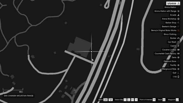 Emplacements brouilleurs 36 sur la carte gta 5 online