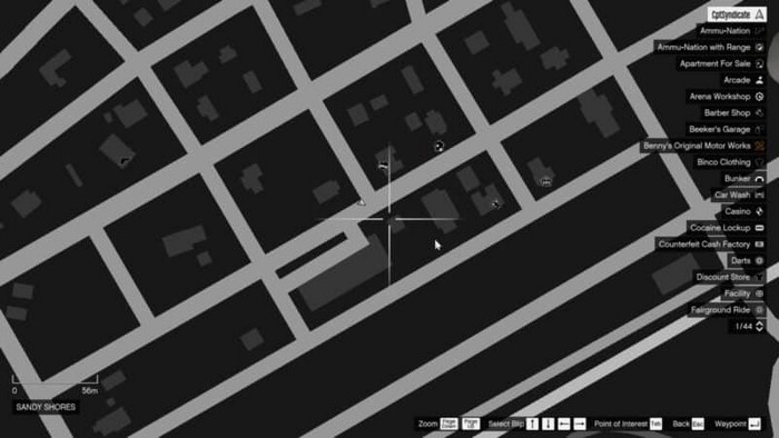 Emplacements brouilleurs 39 sur la carte gta 5 online