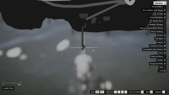 Emplacements brouilleurs 40 sur la carte gta 5 online