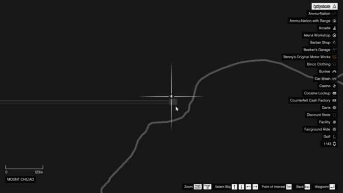 Emplacements brouilleurs 41 sur la carte gta 5 online
