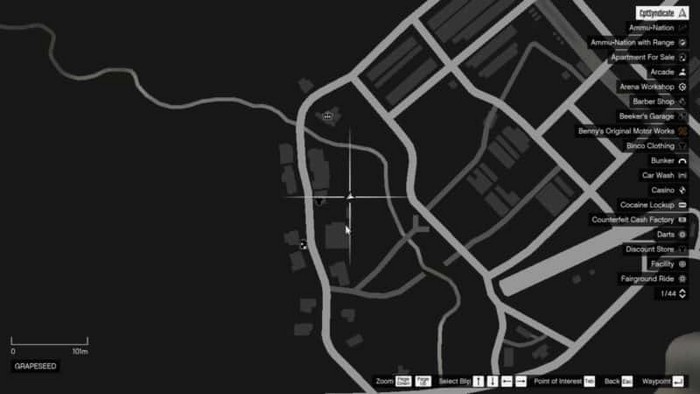 Emplacements brouilleurs 42 sur la carte gta 5 online